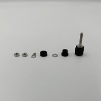Kentech HT10563B 4mm Nickel-Plated Audio Binding Post Terminal (Black) - 