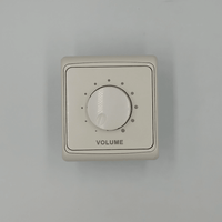 Kentech HVC815R 15W 8-Ohm Rotary Wall-Mount Volume Control (White) - 