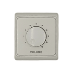 Kentech HVC815R 15W 8-Ohm Rotary Wall-Mount Volume Control (White) - 