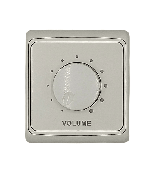 Kentech HVC815R 15W 8-Ohm Rotary Wall-Mount Volume Control (White) - 
