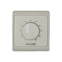 Kentech HVC815R 15W 8-Ohm Rotary Wall-Mount Volume Control (White) - 