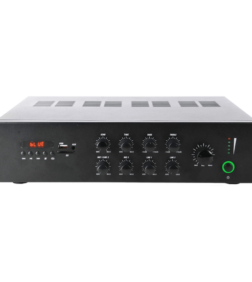 Kentech HY1060MBT PA Amplifier 100W MAX 24VDC/100V USB/SD Card - 