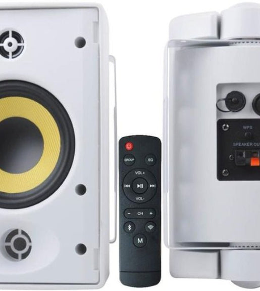 Kentech Hyb147 - 6wf+6 6.5' 40w 8 ohm Wall Mount Speaker with WiFi White (Pair) - 
