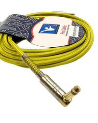 Kentech INC001 - GR/YE - 6M Instrument Cable 6.35mm 1/4