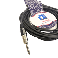 Kentech INC047 - 10M Instument Cable 6.35mm - 6.35mm Mono Jack 10M - 