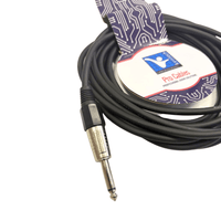 Kentech INC047 - 5M Instrument Cable 6.35mm Mono - 6.35mm Mono Jack 5M - 