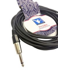 Kentech INC047 - 5M Instrument Cable 6.35mm Mono - 6.35mm Mono Jack 5M - 