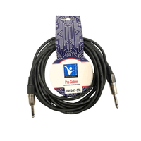 Kentech INC047 - 5M Instrument Cable 6.35mm Mono - 6.35mm Mono Jack 5M - 