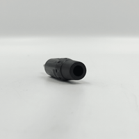 Kentech JM002 3.5mm Stereo Jack Connector Heavy Duty Black with Black Tail - 