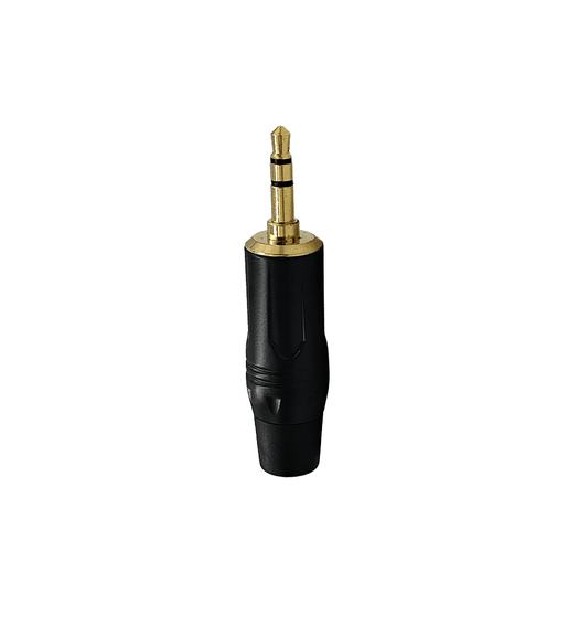 Kentech JM002 3.5mm Stereo Jack Connector Heavy Duty Black with Black Tail - 