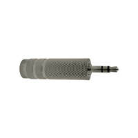 Kentech JM007 3.5mm Stereo Male Jack to 6.35mm Stereo Female Socket Adapter - 