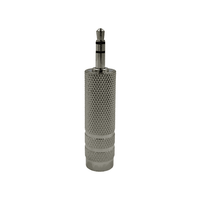 Kentech JM007 3.5mm Stereo Male Jack to 6.35mm Stereo Female Socket Adapter - 