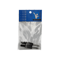 Kentech JX3011B/CJP8024P2 6.35mm Mono Jack Plastic Black (Pack of 2) - 