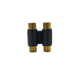 Kentech JX3056A / CJP5026DG 2RCA Female-to-2RCA Female Audio Coupler (Gold-Plated) - 
