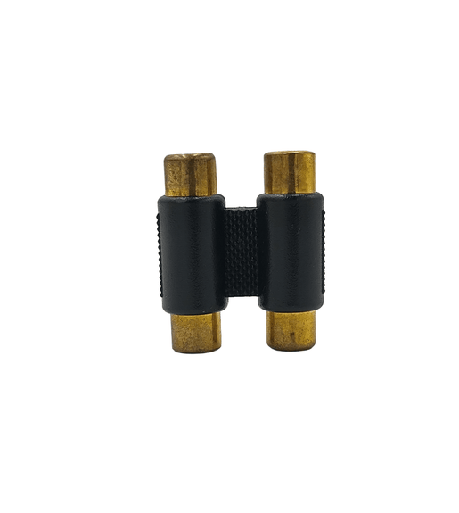 Kentech JX3056A / CJP5026DG 2RCA Female-to-2RCA Female Audio Coupler (Gold-Plated) - 