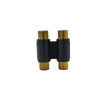 Kentech JX3056A / CJP5026DG 2RCA Female-to-2RCA Female Audio Coupler (Gold-Plated) - 