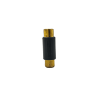 Kentech JX3056A / CJP5026DG 2RCA Female-to-2RCA Female Audio Coupler (Gold-Plated) - 