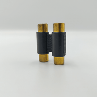Kentech JX3056A / CJP5026DG 2RCA Female-to-2RCA Female Audio Coupler (Gold-Plated) - 