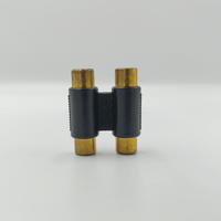 Kentech JX3056A / CJP5026DG 2RCA Female-to-2RCA Female Audio Coupler (Gold-Plated) - 