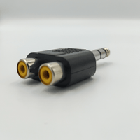 Kentech JX3078P1/CJP5017 6.35mm Stereo Male Plug to Dual RCA Female Sockets Audio Adapter - 