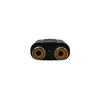 Kentech JX3078P1/CJP5017 6.35mm Stereo Male Plug to Dual RCA Female Sockets Audio Adapter - 