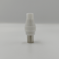 Kentech JX3138 TV Coaxial Male Plug [Plastic Screw-Type] (White) - 