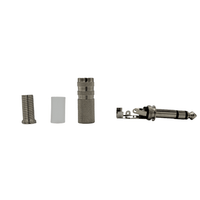 Kentech JX4009B / CJP8009 6.35mm Stereo Male Plug [Heavy-Duty Metal] - 