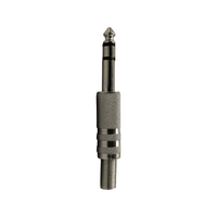 Kentech JX4009B / CJP8009 6.35mm Stereo Male Plug [Heavy-Duty Metal] - 