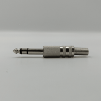 Kentech JX4009B / CJP8009 6.35mm Stereo Male Plug [Heavy-Duty Metal] - 