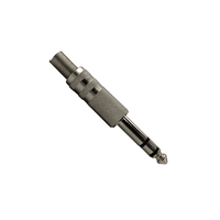 KENTECH JX4009B/CJP8009P2 6.35mm Stereo Metal Jack Plug (Pack of 2) - 