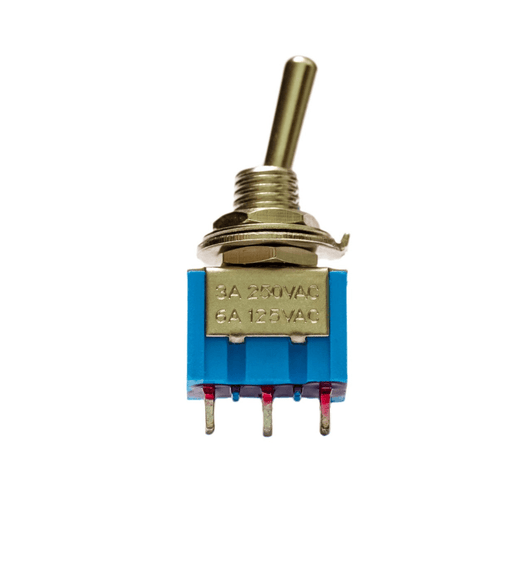 Kentech JX4814P1 Sub-Miniature DPDT Toggle Switch (3A 125VAC) - 