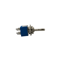 Kentech JX4814P1 Sub-Miniature DPDT Toggle Switch (3A 125VAC) - 