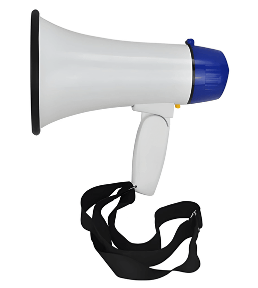 Kentech Megaphone HY1501UB 15W Pistol Grip with Rechargeable Lithium Battery + USB Input - 