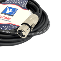Kentech MIC013 - 1M Microphone Cable 3Pin XLR male - 3Pin XLR Female 1 Meter - 