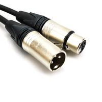 Kentech MIC013 - 1M Microphone Cable 3Pin XLR male - 3Pin XLR Female 1 Meter - 