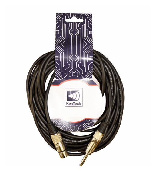 Kentech MIC091 - 10M Microphone Cable XLR female - 6.35mm Mono Jack 10m - 