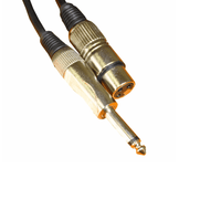 Kentech MIC091 - 10M Microphone Cable XLR female - 6.35mm Mono Jack 10m - 