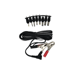 Kentech O1F8XC2P1 1.8m Universal DC Power Lead with Battery Alligator Clips - 