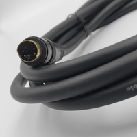 KENTECH P02BL2P1 Gold-Plated S-Video Male to Male Cable (2m / Black / OFC) - 