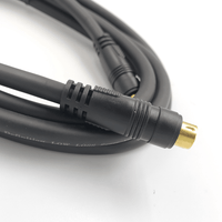 KENTECH P02BL2P1 Gold-Plated S-Video Male to Male Cable (2m / Black / OFC) - 