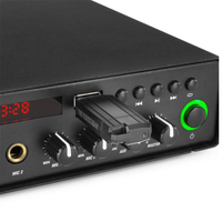 Kentech PA302MBT PA Amplifier 30W 12VDC & 220V Mains with USB/SD Card - 