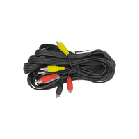 Kentech PCC44T50 4-Way RCA Male to 4-Way RCA Male Audio/Video Cable (5 Meters - Black) - 