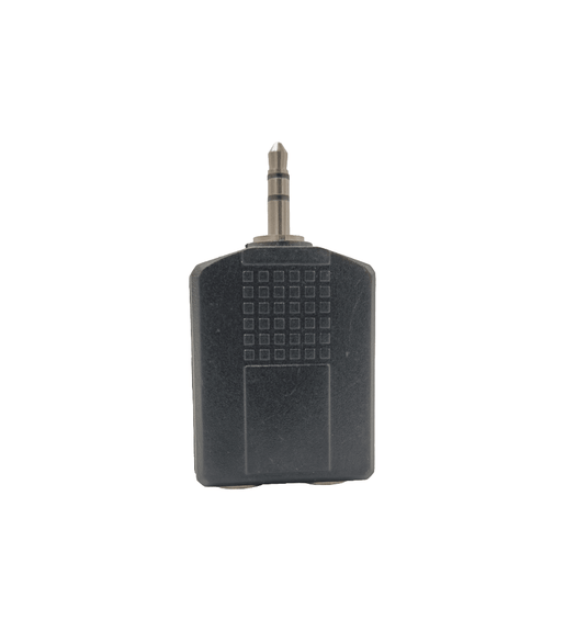 Kentech PP0283/JX3088A 3.5mm Stereo Male Plug to Dual 6.35mm Stereo Female Sockets Adapter - 
