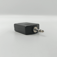 Kentech PP0283/JX3088A 3.5mm Stereo Male Plug to Dual 6.35mm Stereo Female Sockets Adapter - 