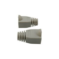 Kentech RJ45BOOT-GYP4 Grey RJ45 Connector Strain Relief Boots (Pack of 4) - 