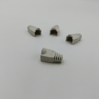 Kentech RJ45BOOT-GYP4 Grey RJ45 Connector Strain Relief Boots (Pack of 4) - 