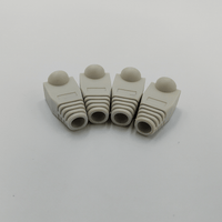 Kentech RJ45BOOT-GYP4 Grey RJ45 Connector Strain Relief Boots (Pack of 4) - 