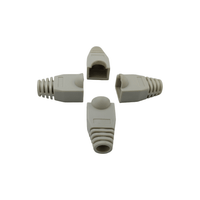 Kentech RJ45BOOT-GYP4 Grey RJ45 Connector Strain Relief Boots (Pack of 4) - 