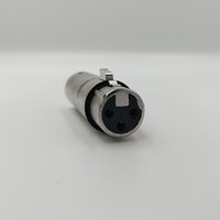 Kentech SA002 3-Pin XLR Female to 3-Pin XLR Male Metal Adapter - 