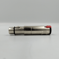 Kentech SA007 3-Pin XLR Female to 6.35mm Mono Locking Socket Adapter - 